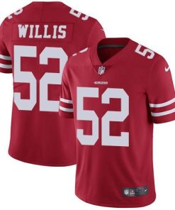 Nike San Francisco 49ers #52 Patrick Willis Red Team Color Stitched NFL Vapor Untouchable Limited Jersey