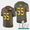 Nike San Francisco 49ers #55 Dee Ford Olive Gold Super Bowl LIV 2020 2019 Salute to Service NFL 100 Limited Jersey