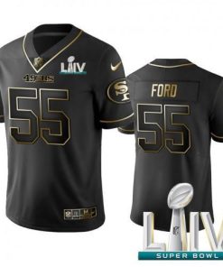 Nike San Francisco 49ers #55 Dee Ford Black Golden Super Bowl LIV 2020 Limited Edition Stitched NFL Jersey