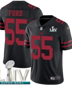 Nike San Francisco 49ers #55 Dee Ford Black Super Bowl LIV 2020 Alternate Stitched NFL Vapor Untouchable Limited Jersey