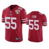 Nike San Francisco 49ers #55 Dee Ford Red 75th Anniversary Stitched NFL Vapor Untouchable Limited Jersey