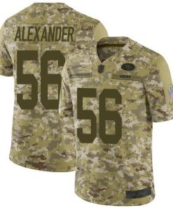 Nike San Francisco 49ers #56 Kwon Alexander Camo Stitched NFL Limited 2018 Salute To Service Jersey