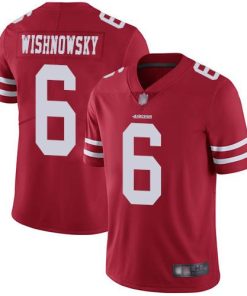 Nike San Francisco 49ers #6 Mitch Wishnowsky Red Team Color Stitched NFL Vapor Untouchable Limited Jersey