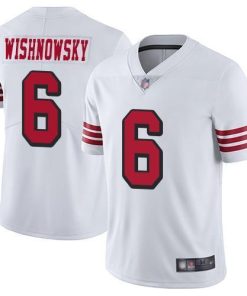 Nike San Francisco 49ers #6 Mitch Wishnowsky White Rush Stitched NFL Vapor Untouchable Limited Jersey