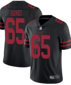 Nike San Francisco 49ers #65 Aaron Banks Black Alternate Stitched NFL Vapor Untouchable Limited Jersey