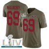 Nike San Francisco 49ers #69 Mike McGlinchey Olive Super Bowl LIV 2020 Stitched NFL Limited 2017 Salute To Service Jersey