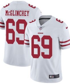 Nike San Francisco 49ers #69 Mike McGlinchey White Stitched NFL Vapor Untouchable Limited Jersey