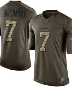 Nike San Francisco 49ers #7 Colin Kaepernick Green Stitched NFL Limited 2015 Salute To Service Jersey