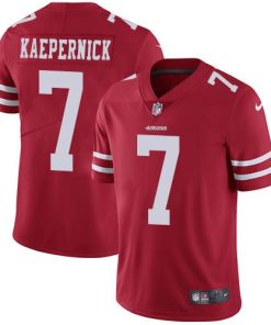 Nike San Francisco 49ers #7 Colin Kaepernick Red Team Color Stitched NFL Vapor Untouchable Limited Jersey
