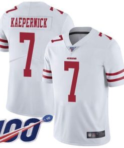 Nike San Francisco 49ers #7 Colin Kaepernick White Stitched NFL 100th Season Vapor Limited Jersey