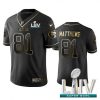 Nike San Francisco 49ers #81 Jordan Matthews Black Golden Super Bowl LIV 2020 Limited Edition Stitched NFL Jersey
