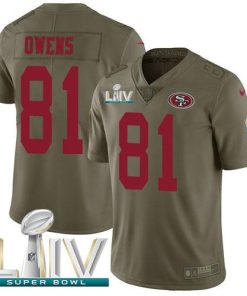 Nike San Francisco 49ers #81 Jordan Matthews Olive Super Bowl LIV 2020 Stitched NFL Limited 2017 Salute To Service Jersey