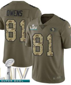 Nike San Francisco 49ers #81 Jordan Matthews Olive/Camo Super Bowl LIV 2020 Stitched NFL Limited 2017 Salute To Service Jersey