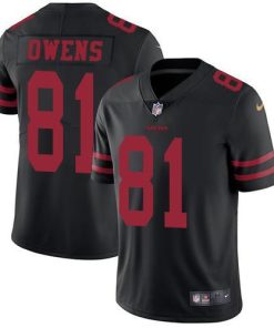 Nike San Francisco 49ers #81 Terrell Owens Black Alternate Stitched NFL Vapor Untouchable Limited Jersey