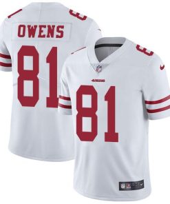 Nike San Francisco 49ers #81 Terrell Owens White Stitched NFL Vapor Untouchable Limited Jersey