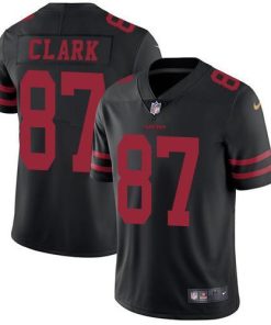 Nike San Francisco 49ers #87 Dwight Clark Black Alternate Stitched NFL Vapor Untouchable Limited Jersey