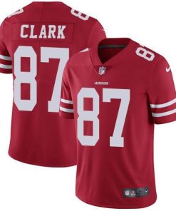 Nike San Francisco 49ers #87 Dwight Clark Red Team Color Stitched NFL Vapor Untouchable Limited Jersey