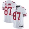 Nike San Francisco 49ers #87 Dwight Clark White Stitched NFL Vapor Untouchable Limited Jersey