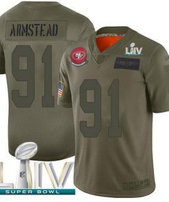 Nike San Francisco 49ers #91 Arik Armstead Camo Super Bowl LIV 2020 Stitched NFL Limited 2019 Salute To Service Jersey