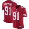 Nike San Francisco 49ers #91 Arik Armstead Red Team Color Stitched NFL Vapor Untouchable Limited Jersey