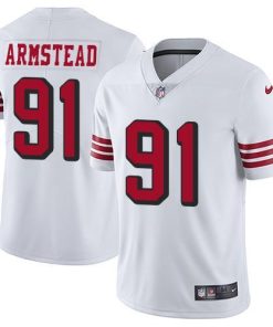 Nike San Francisco 49ers #91 Arik Armstead White Rush Stitched NFL Vapor Untouchable Limited Jersey