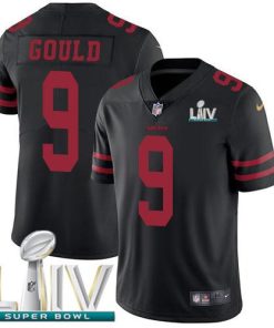 Nike San Francisco 49ers #9 Robbie Gould Black Super Bowl LIV 2020 Alternate Stitched NFL Vapor Untouchable Limited Jersey