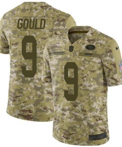 Nike San Francisco 49ers #9 Robbie Gould Camo Stitched NFL Limited 2018 Salute To Service Jersey