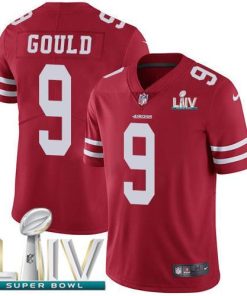Nike San Francisco 49ers #9 Robbie Gould Red Super Bowl LIV 2020 Team Color Stitched NFL Vapor Untouchable Limited Jersey