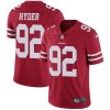 Nike San Francisco 49ers #92 Kerry Hyder Red Team Color Stitched NFL Vapor Untouchable Limited Jersey