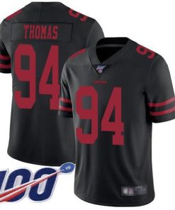 Nike San Francisco 49ers #94 Solomon Thomas Black Alternate Stitched NFL 100th Season Vapor Limited Jersey