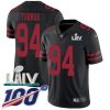 Nike San Francisco 49ers #94 Solomon Thomas Black Super Bowl LIV 2020 Alternate Stitched NFL 100th Season Vapor Limited Jersey
