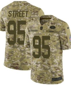 Nike San Francisco 49ers #95 Kentavius Street Camo Stitched NFL Limited 2018 Salute To Service Jersey
