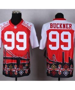 Nike San Francisco 49ers #99 DeForest Buckner Red Stitched NFL Elite Noble Fashion Jersey