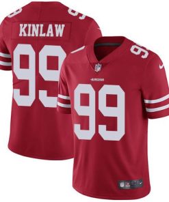 Nike San Francisco 49ers #99 Javon Kinlaw Red Team Color Stitched NFL Vapor Untouchable Limited Jersey