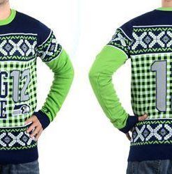 Nike Seahawks #12 Fan Ugly Sweater