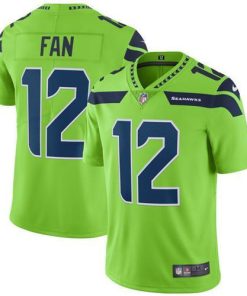 Nike Seahawks #12 Fan Green Stitched NFL Limited Rush Jersey