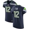 Nike Seahawks #12 Fan Steel Blue Team Color Stitched NFL Vapor Untouchable Elite Jersey