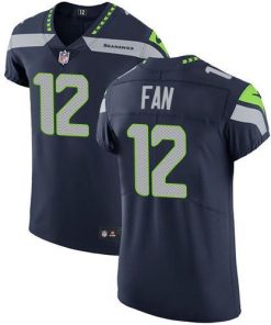 Nike Seahawks #12 Fan Steel Blue Team Color Stitched NFL Vapor Untouchable Elite Jersey