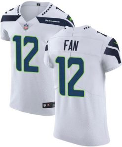 Nike Seahawks #12 Fan White Stitched NFL Vapor Untouchable Elite Jersey
