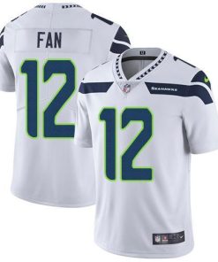 Nike Seahawks #12 Fan White Stitched NFL Vapor Untouchable Limited Jersey