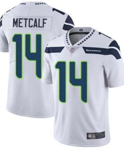 Nike Seahawks #14 D.K. Metcalf White Stitched NFL Vapor Untouchable Limited Jersey