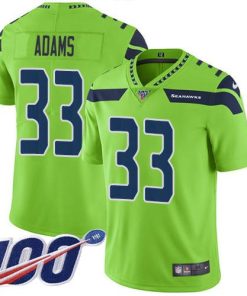 Nike Seahawks #33 Jamal Adams Green Stitched NFL Limited Rush 100th Season Jersey