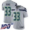 Nike Seahawks #33 Jamal Adams Grey Alternate Stitched NFL 100th Season Vapor Untouchable Limited Jersey