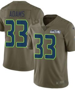 Nike Seahawks #33 Jamal Adams Olive Stitched NFL Limited 2017 Salute To Service Jersey