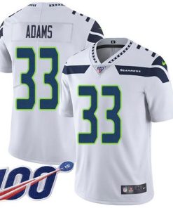 Nike Seahawks #33 Jamal Adams White Stitched NFL 100th Season Vapor Untouchable Limited Jersey