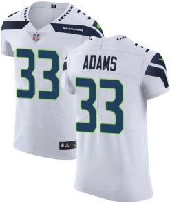 Nike Seahawks #33 Jamal Adams White Stitched NFL New Elite Jersey