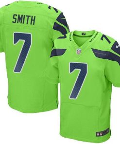 Nike Seahawks #7 Geno Smith Green Stitched NFL Elite Rush Jersey