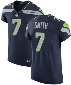 Nike Seahawks #7 Geno Smith Steel Blue Team Color Stitched NFL Vapor Untouchable Elite Jersey