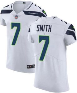 Nike Seahawks #7 Geno Smith White Stitched NFL New Elite Jersey