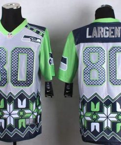 Nike Seahawks #80 Steve Largent Grey Stitched NFL Elite Noble Fashion Jersey